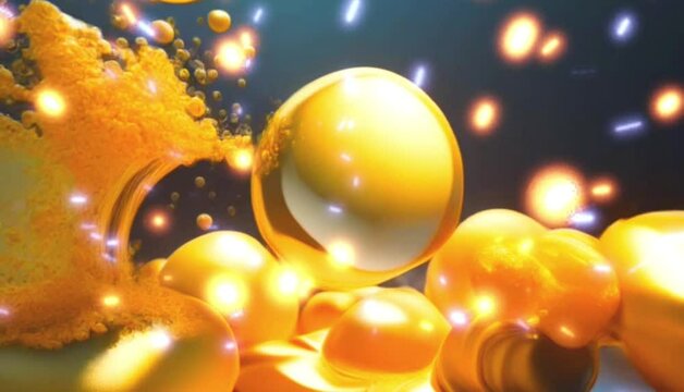 luxury milk fruits splash gold