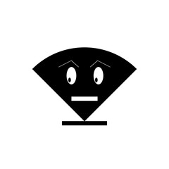Wifi icon with funny face