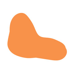 Abstract Orange Shape