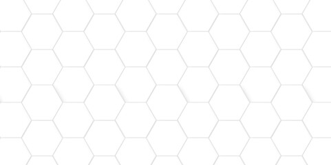 Seamless pattern with hexagons White Hexagonal Background. Luxury White Pattern. Vector Illustration. 3D Futuristic abstract honeycomb mosaic white background. geometric mesh cell texture.
