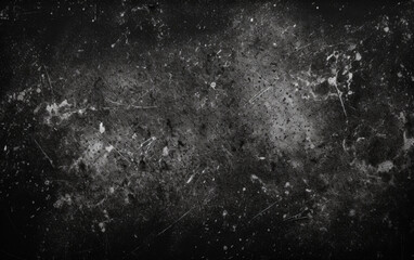 Obraz premium White Grunge Sketch, Dusts, and Grains on Black Background, Suitable for Overlay and Screen Filter