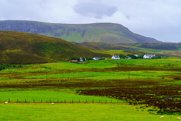 Fototapeta na wymiar Countryside landscape, in the Isle of Skye