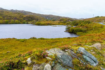 Fototapeta premium Coastal landscape in Drumbeg, the Northwest Highlands