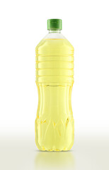 full plastic oil bottle