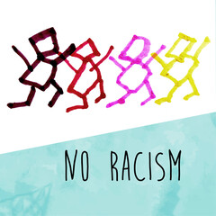 No racism, Illustration