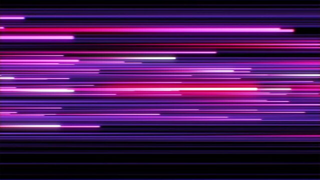 Beautiful Color Pink Blue Neon Tubes Illuminating Extremely Fast Seamless. High Speed Strokes Digital Rain Motion Design Concept. Looped 3d Animation of Glowing Lines 4k Ultra HD 3840x2160