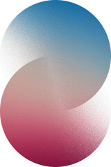 Geometric gradient faded PNG transparent background shape object