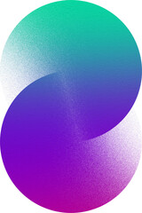 Geometric gradient faded PNG transparent background shape object