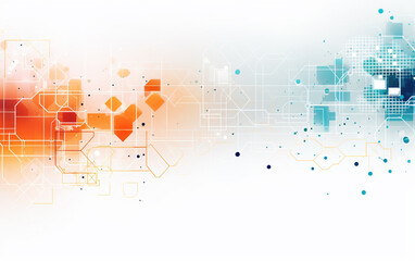 Abstract white background communication technology concept vector background