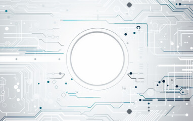 Obraz premium Abstract white background communication technology concept vector background