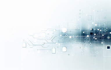 Obraz premium Abstract white background communication technology concept vector background