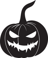 Halloween pumpkin vector skull art, pumpkin vector illustration