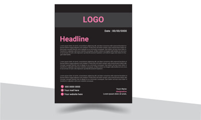 Modern corporate & Clean business style design letterhead template