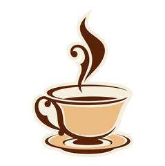 cup of coffee with chocolate, coffee cup Latte and cappuccino