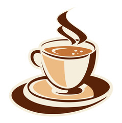 cup of coffee with chocolate, coffee cup Latte and cappuccino