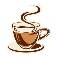 cup of coffee with chocolate, coffee cup Latte and cappuccino