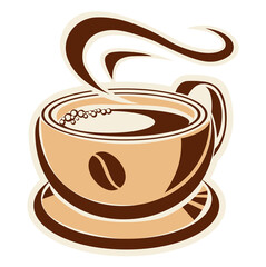 cup of coffee with chocolate, coffee cup Latte and cappuccino