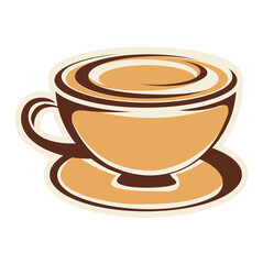 cup of coffee with chocolate, coffee cup Latte and cappuccino