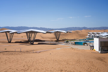 hotel in the sand