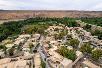 view of the inn in zhongwei, China