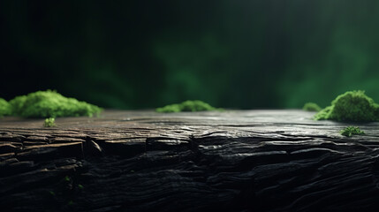 Obraz premium Green Wood Embracing the Beauty of the Aged