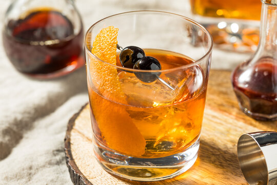 Boozy Maple Syrup Old Fashioned Cocktail