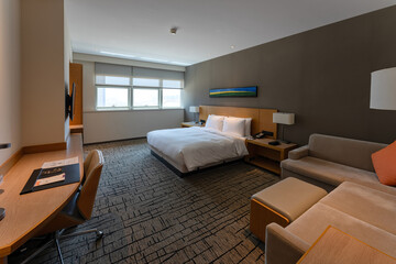 bedroom in hotel