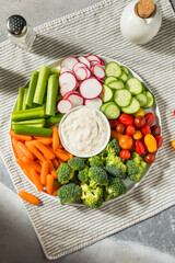 Healthy Homemade Veggie Tray Appetizer