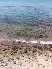 beach, sea, water, nature, stones, coast, ocean, 