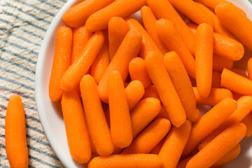 Orange Organic Raw Baby Carrots