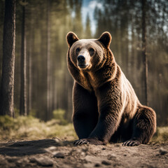 Obraz premium Bear, Generative AI illustrations