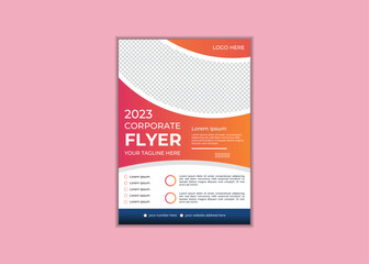 Corporate Flyer Template pamphlet brochure cover design layout Circle Abstract Colorful concepts, vector illustration template