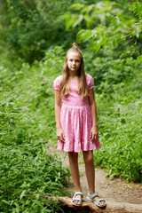 summer girl in a park