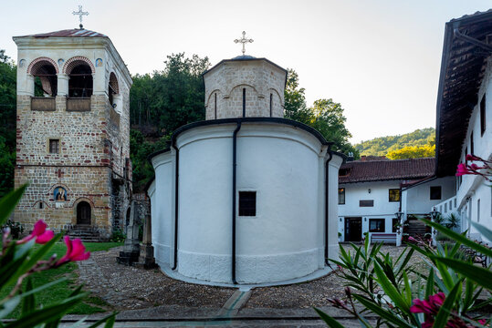 The monastery of Saint Roman, Djunis, Serbia. One of the oldest Orthodox Christian monasteries in Serbia dates from the 9th century.