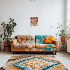 modern living room with sofa