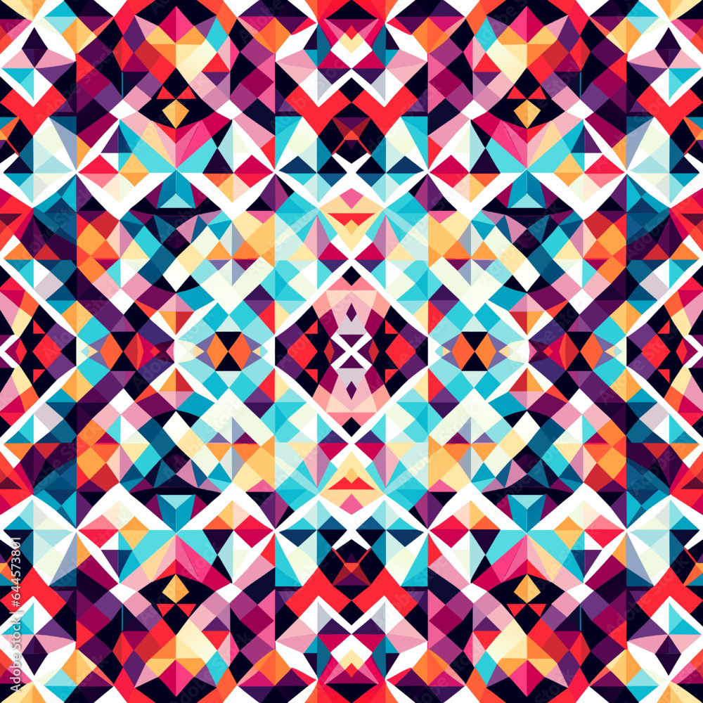 Poster seamless background pattern. abstract geometric pattern with triangles. vector image.
