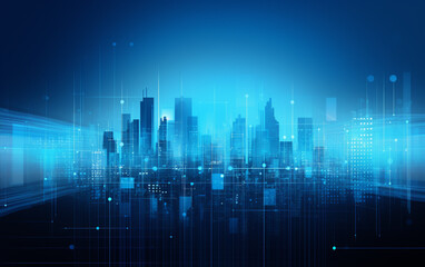 Obraz premium Abstract background dark blue with modern corporate concept