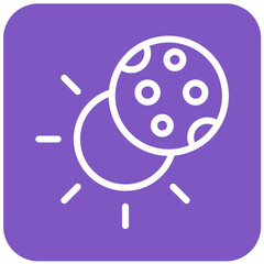 Eclipse Vector Icon Design Illustration