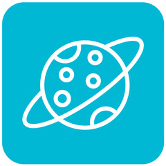 Saturn Vector Icon Design Illustration