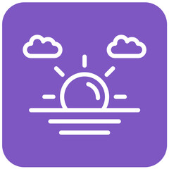 Morning Vector Icon Design Illustration