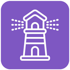 Lighthouse Vector Icon Design Illustration