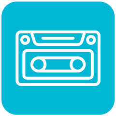 Casette Vector Icon Design Illustration