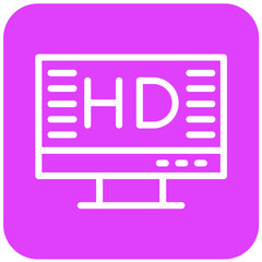 Hd screen Vector Icon Design Illustration