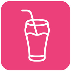 Cold drink Vector Icon Design Illustration