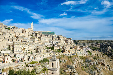 Naklejka premium view of matera basilicata country