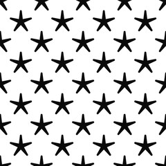 Star seamless pattern geometric shape design of abstract texture background illustration