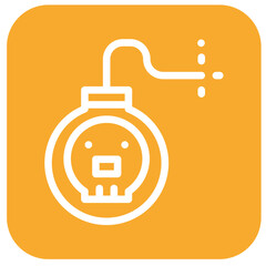 Fototapeta premium Bomb Vector Icon Design Illustration