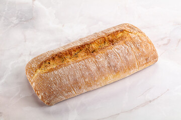 Italian ciabatta bread fresh and crust