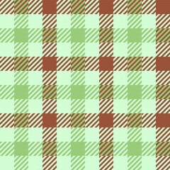 Brown, Pink and Green Argyle and Tartan Plaid Vector Pattern. Hipster Fashion Prints. Preppy Aesthetic Seamless Pattern. Shades of Brown, Pink and Green.