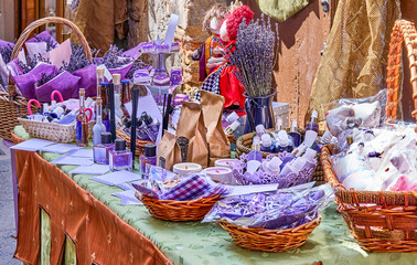 Lavender artisan market stand